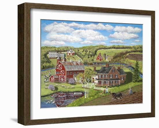 Spring Plowing-Bob Fair-Framed Giclee Print