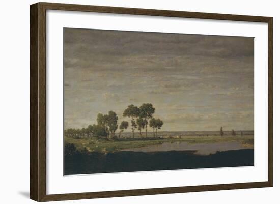 Spring, Pond, 1852-Théodore Rousseau-Framed Giclee Print