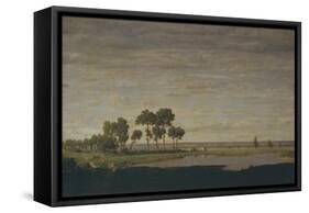 Spring, Pond, 1852-Théodore Rousseau-Framed Stretched Canvas