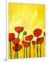 Spring Poppies 2-Patty Baker-Framed Art Print