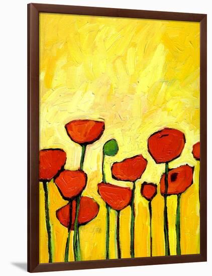 Spring Poppies 2-Patty Baker-Framed Art Print