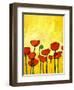 Spring Poppies 2-Patty Baker-Framed Art Print