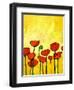 Spring Poppies 2-Patty Baker-Framed Art Print