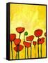 Spring Poppies 2-Patty Baker-Framed Stretched Canvas