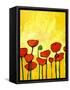 Spring Poppies 2-Patty Baker-Framed Stretched Canvas