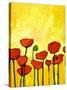 Spring Poppies 2-Patty Baker-Stretched Canvas