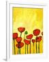 Spring Poppies 2-Patty Baker-Framed Art Print