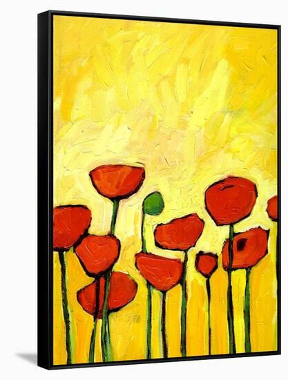 Spring Poppies 2-Patty Baker-Framed Stretched Canvas