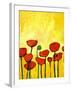 Spring Poppies 2-Patty Baker-Framed Art Print