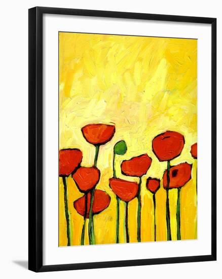 Spring Poppies 2-Patty Baker-Framed Art Print