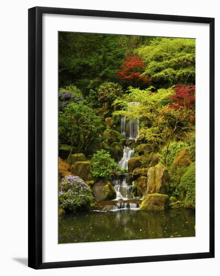 Spring, Portland Japanese Garden, Portland, Oregon, USA-Michel Hersen-Framed Premium Photographic Print