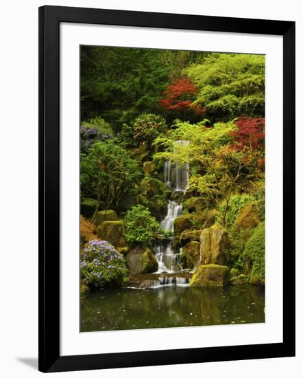 Spring, Portland Japanese Garden, Portland, Oregon, USA-Michel Hersen-Framed Photographic Print