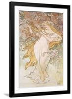 Spring; Printemps, C.1896-Alphonse Mucha-Framed Giclee Print