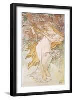 Spring; Printemps, C.1896-Alphonse Mucha-Framed Giclee Print