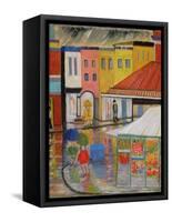 Spring Rain, Bywood Market-Patricia Eyre-Framed Stretched Canvas