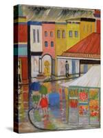 Spring Rain, Bywood Market-Patricia Eyre-Stretched Canvas