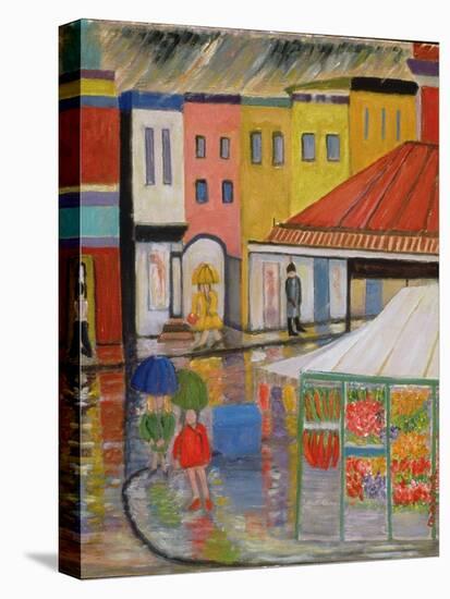 Spring Rain, Bywood Market-Patricia Eyre-Stretched Canvas