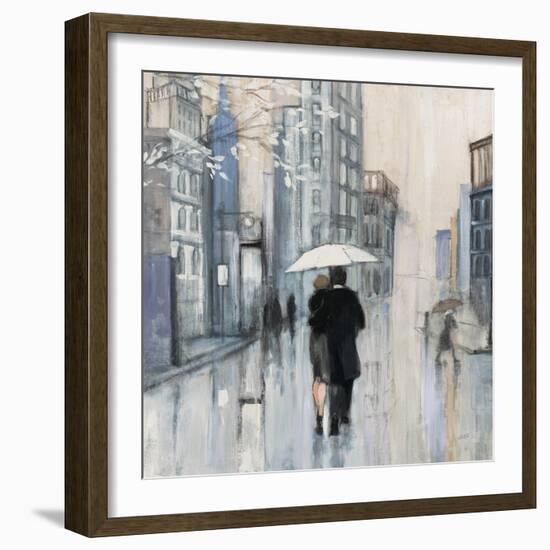 Spring Rain New York Neutral Crop-Julia Purinton-Framed Art Print