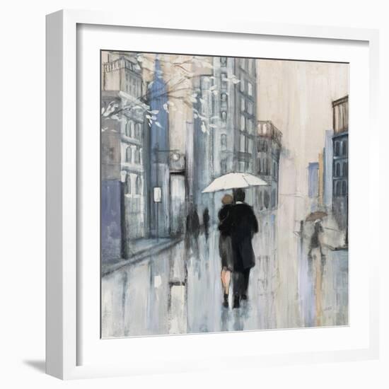 Spring Rain New York Neutral Crop-Julia Purinton-Framed Art Print