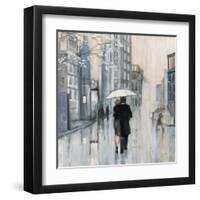 Spring Rain New York Neutral Crop-Julia Purinton-Framed Art Print