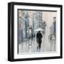 Spring Rain New York Neutral Crop-Julia Purinton-Framed Art Print