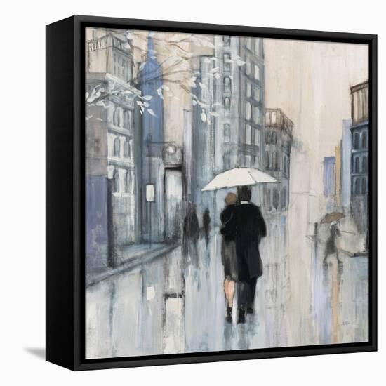 Spring Rain New York Neutral Crop-Julia Purinton-Framed Stretched Canvas