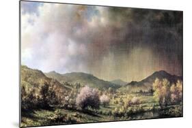 Spring Rain, The Valley Of Connecticut-Martin Johnson Heade-Mounted Art Print