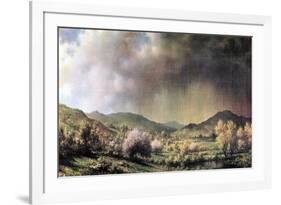 Spring Rain, The Valley Of Connecticut-Martin Johnson Heade-Framed Art Print