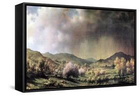 Spring Rain, The Valley Of Connecticut-Martin Johnson Heade-Framed Stretched Canvas