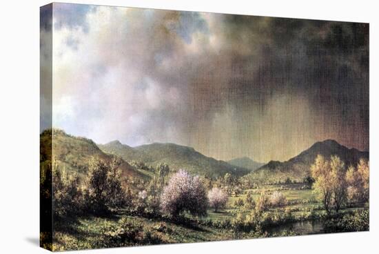Spring Rain, The Valley Of Connecticut-Martin Johnson Heade-Stretched Canvas