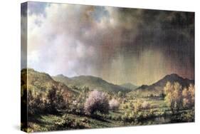 Spring Rain, The Valley Of Connecticut-Martin Johnson Heade-Stretched Canvas