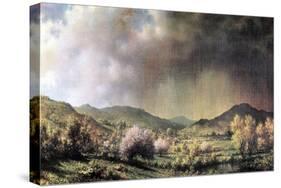 Spring Rain, The Valley Of Connecticut-Martin Johnson Heade-Stretched Canvas