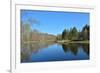 Spring River Landscape.-sergunt-Framed Photographic Print