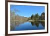 Spring River Landscape.-sergunt-Framed Photographic Print