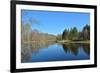 Spring River Landscape.-sergunt-Framed Photographic Print