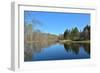 Spring River Landscape.-sergunt-Framed Photographic Print