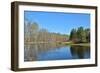 Spring River Landscape.-sergunt-Framed Photographic Print