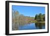 Spring River Landscape.-sergunt-Framed Photographic Print