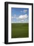 Spring Rolling Hills of Wheat and Clouds-Terry Eggers-Framed Photographic Print