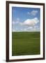 Spring Rolling Hills of Wheat and Clouds-Terry Eggers-Framed Photographic Print