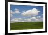 Spring Rolling Hills of Wheat and Clouds-Terry Eggers-Framed Photographic Print