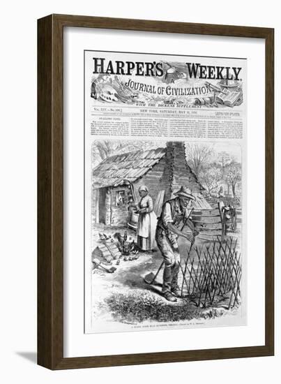 Spring Scene Near Richmond, Virginia from Harper's Weekly, Pub. 1870-William Ludlow Sheppard-Framed Giclee Print