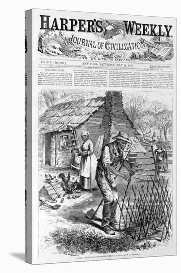 Spring Scene Near Richmond, Virginia from Harper's Weekly, Pub. 1870-William Ludlow Sheppard-Stretched Canvas