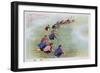 Spring Scything, 1974 (Colour Litho)-Chinese-Framed Giclee Print