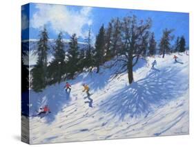 Spring Skiers, Verbier, 2010-Andrew Macara-Stretched Canvas