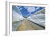 Spring Snow on Road Crossing the Mount Lebanon Range Near Bcharre, Lebanon, Middle East-Gavin Hellier-Framed Photographic Print