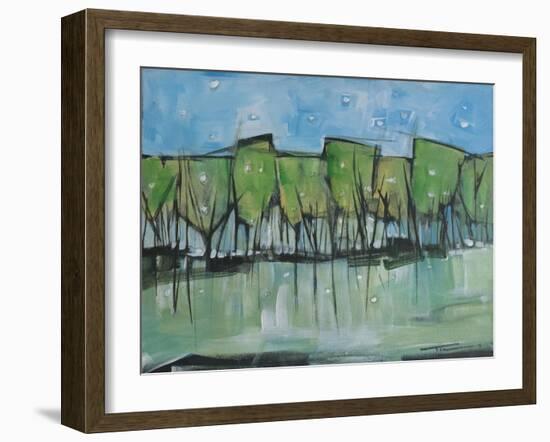 Spring Snow Wineglass Trees-Tim Nyberg-Framed Giclee Print