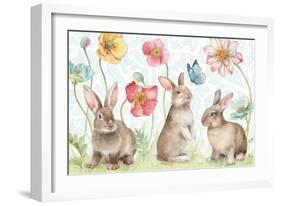 Spring Softies Bunnies I-Lisa Audit-Framed Art Print