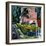 "Spring Storm Blowing In", April 26, 1952-John Falter-Framed Giclee Print