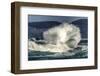 Spring Storm, breaking waves, Cape Kiwanda State Park, Oregon Coast, USA, Late Spring-Stuart Westmorland-Framed Photographic Print